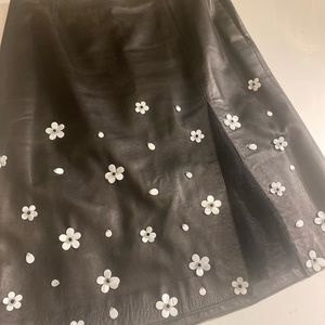 Luca Luca leather skirt